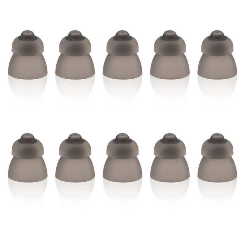 10 Pack Hearing Aid Domes for Phonak, Sound Amplifier Ear Pieces Double Layer Open Domes Washable Anti Static Silicone Earbud Tips Replacement Hearing Aid Accessories for Seniors (S, 9mm)